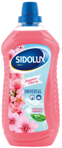 Sidolux Soda Power čistič PVC, dlažba 1l Japonská třešeň